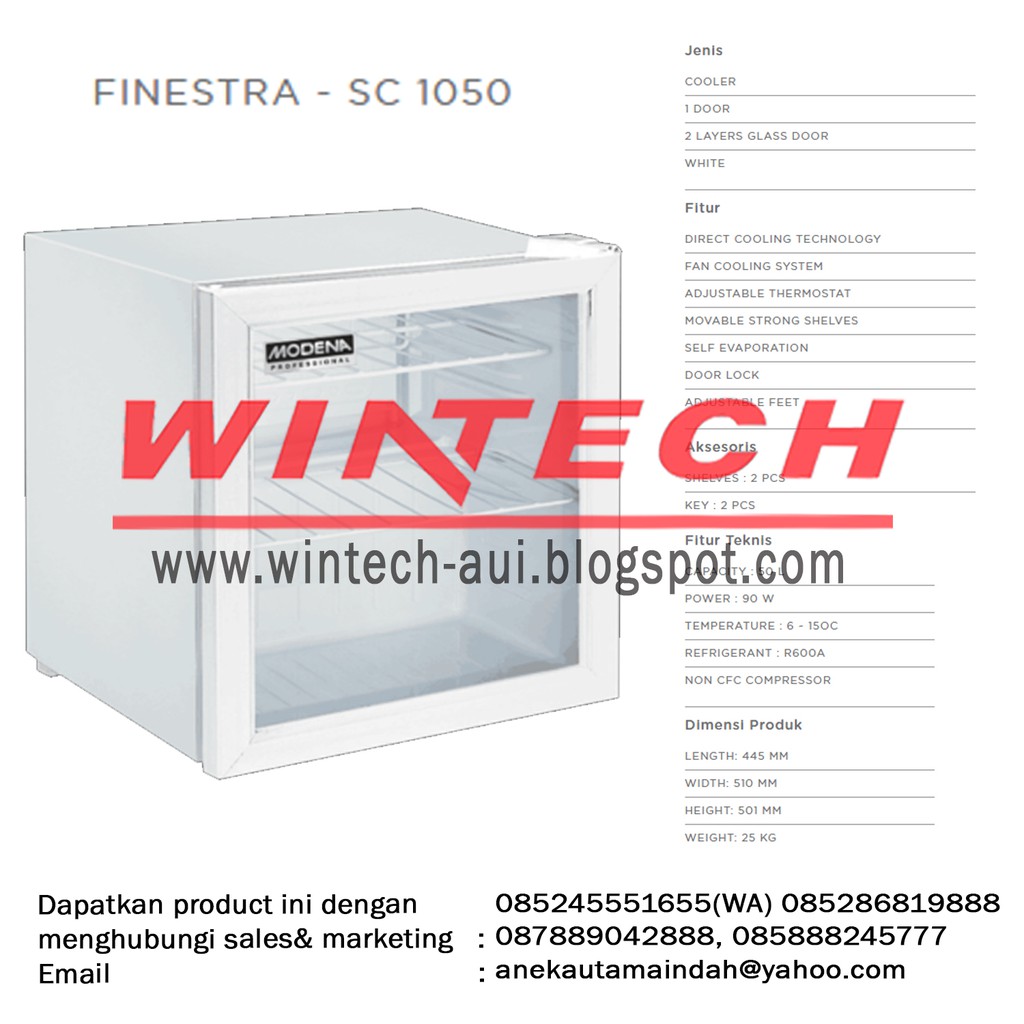 Jual Modena Finestra Sc Showcase Cooler Box Pendingin Table Top Display Cooler