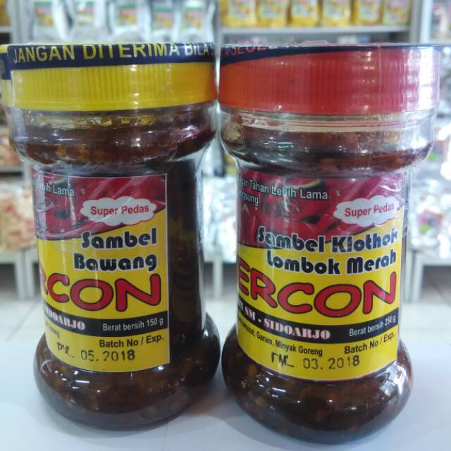 

Sambal Bawang dan Sambal Klothok Lombok Merah
