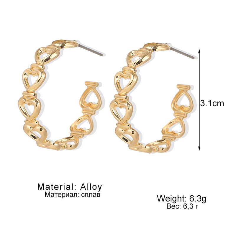 Anting Stud Kristal Warna Emas Perak Gaya Boho Vintage Untuk Wanita
