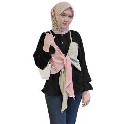 [COD] Rosi Blouse Atasan Wollycrepe Premium Fashion Remaja