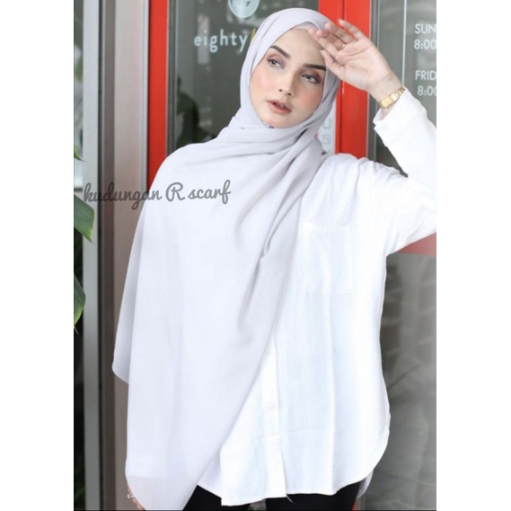 Pashmina Ceruty Babydoll Premium Phasmina kudungan R scarf