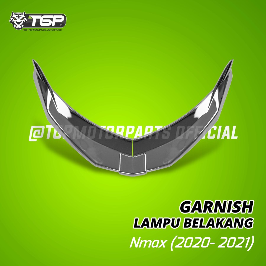 GARNISH LAMPU BELAKANG ALL NEW NMAX 2019 TGP AKSESORIS BLACK CHROME