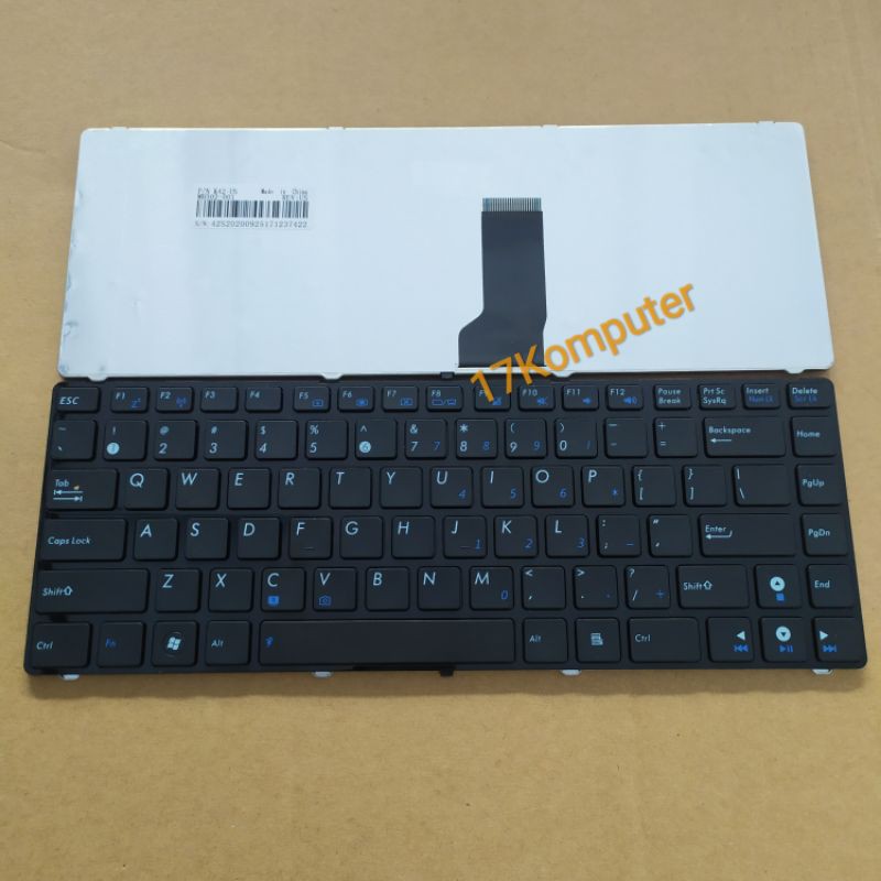 Keyboard ASUS K43 A43 K42F A42F K42J A43S A43SJ HITAM FRAME