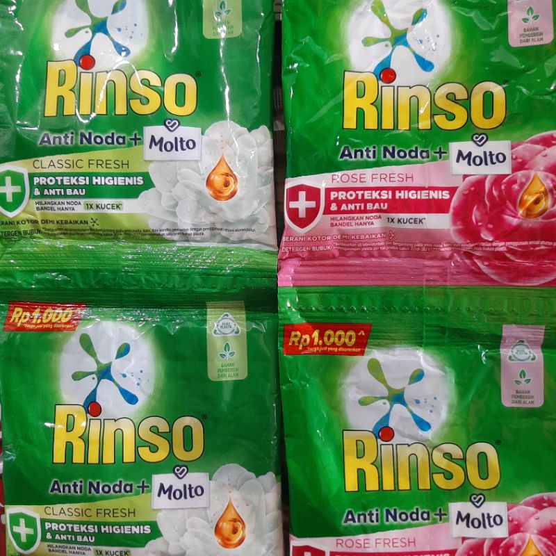 RINSO BUBUK ANTI NODA MOLTO 1 RENCENG ISI 6(RANDOM)