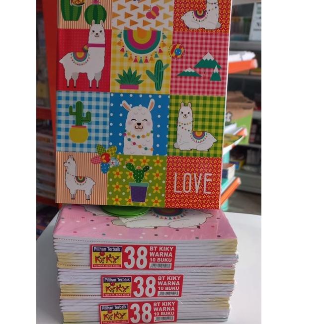 

(HuQ☑) ★★ Buku tulis A5 KIKY 38 garis /pck 10 buku //Harga.grosir