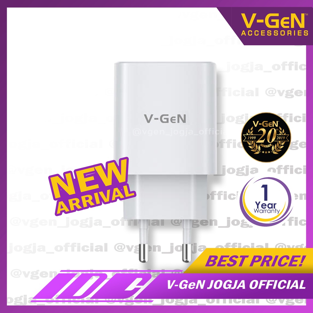 Travel Charger V-GeN VTC1-19 18W QC3.0 Auto ID