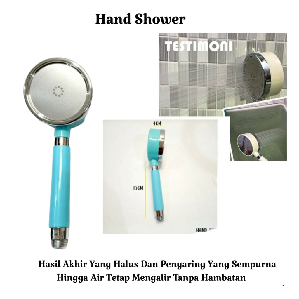 Hand Shower Hemat Air 300 Lubang Tekanan Kencang Shower Aerator