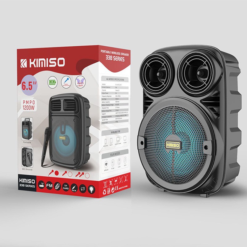 Mic+Speaker Bluetooth KIMISO Wireles Speaker + mic KM-3381
