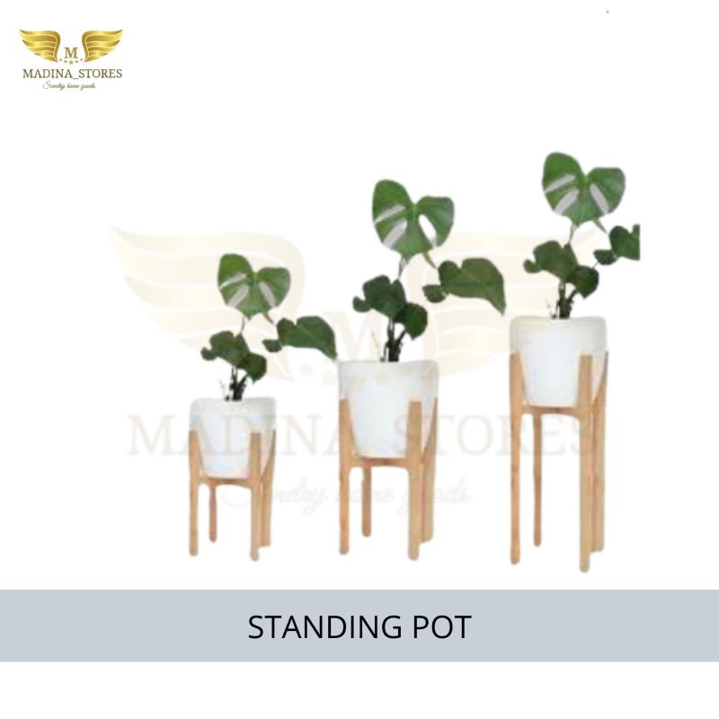 Standing planter Pot kayu / Tatakan tanaman dan bunga / Rak Tanaman