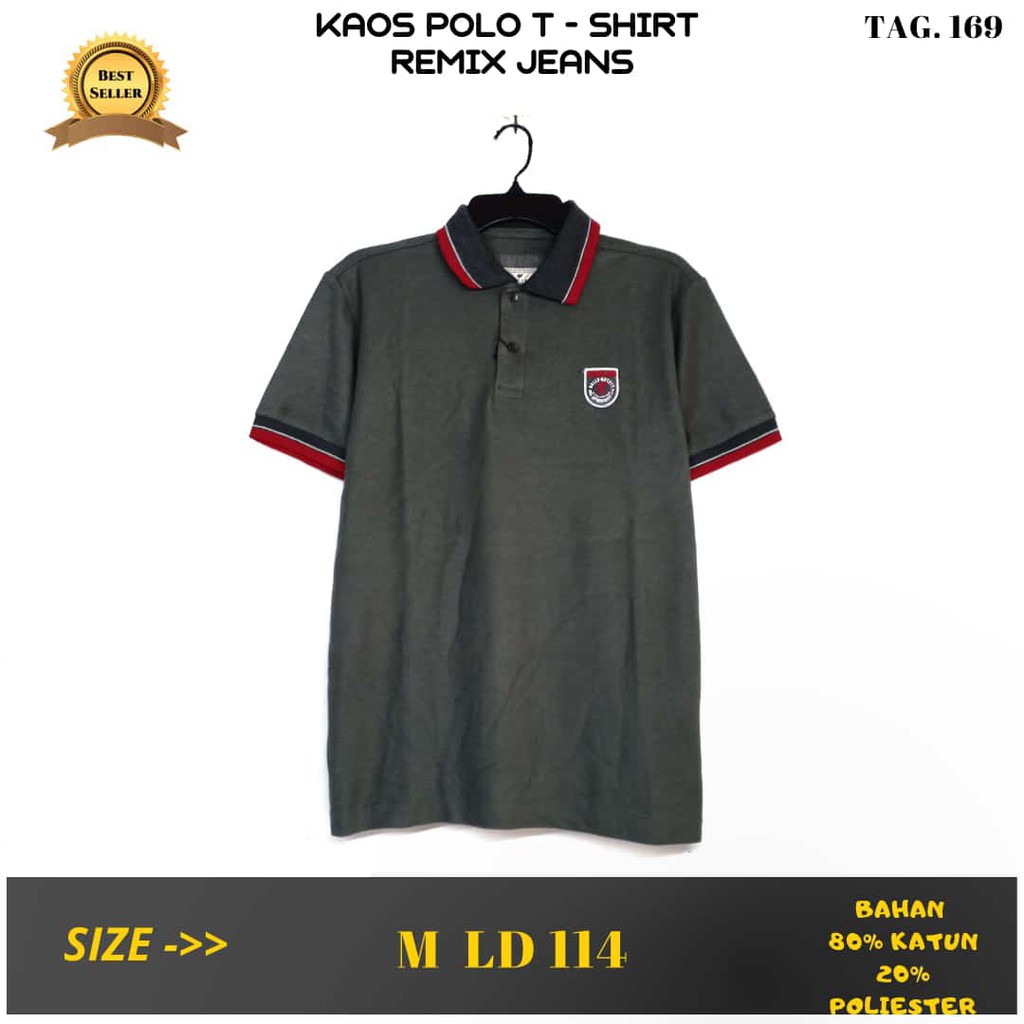 Baju Pria/Cowok  Polo Tsirt REMIX JEANS Original