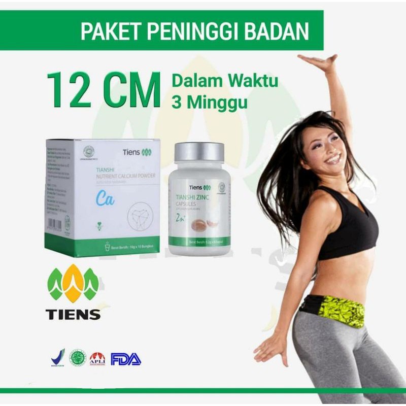 paket peninggi susu nhcp + zinc / peninggi tiens