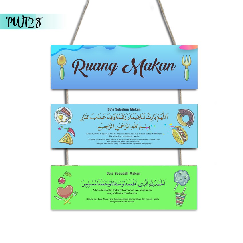 Flashpixel Hiasan Dinding PWT28 Doa Makan Pajangan 3 susun