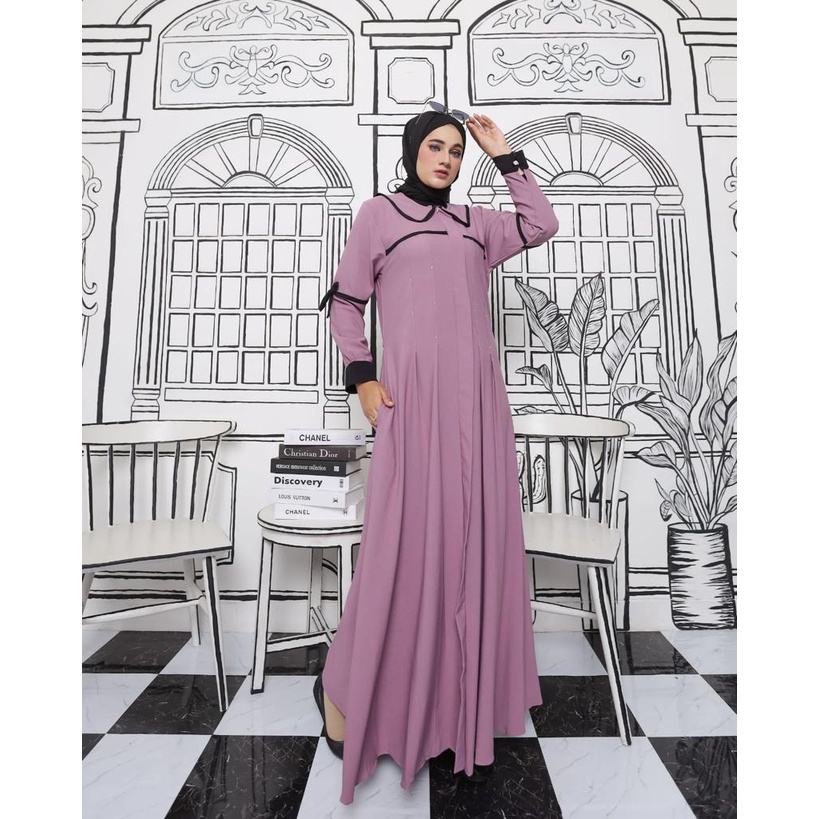 ZAVIRA DRESS BY ZAHIN/ DRESS GAMIS ITY CREPE