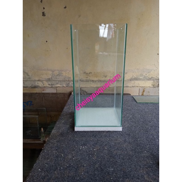 Aquarium kaca aquascape ikan hias 20x20x40