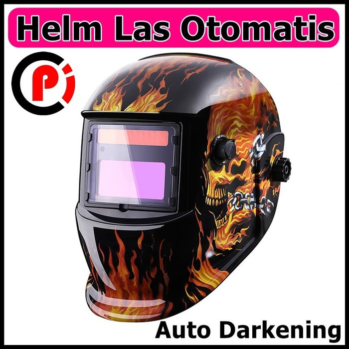 DEKO Topeng Helm Las Otomatis Auto Darkening Welding Helmet Type MZ224