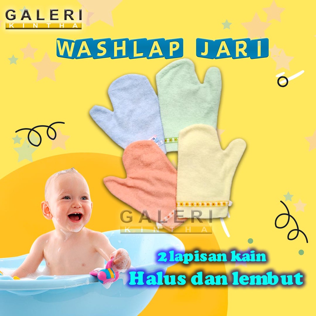 Waslap Bayi Perlengkapan Mandi Washlap Jari