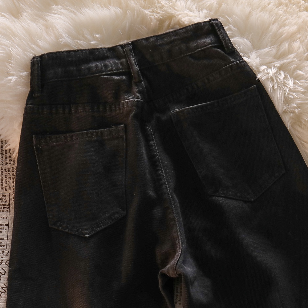 celana jens high waist wanita//celana jeans high waist wanita kulot//celana panjang hitam