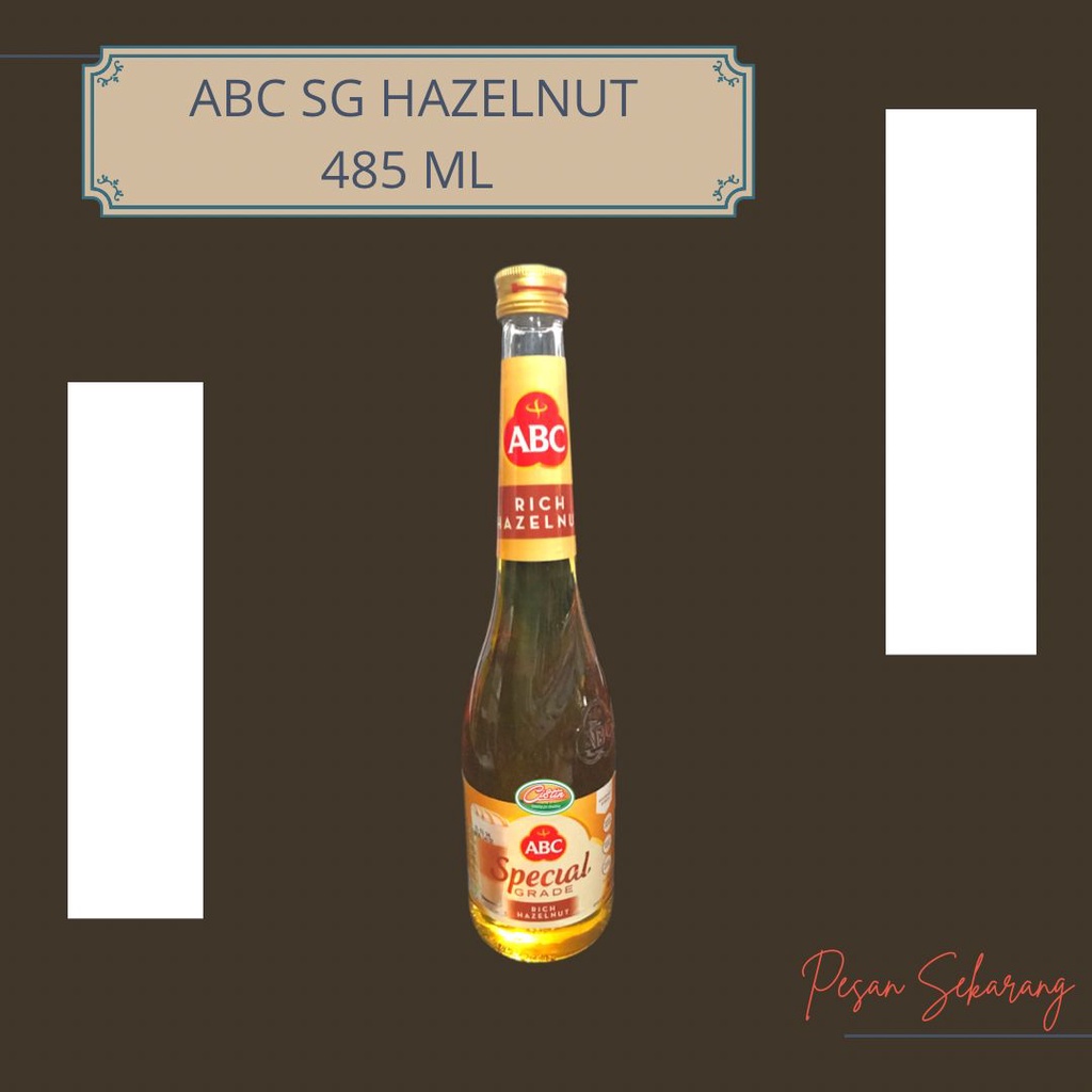 SYRUP ABC SPECIAL GRADE RICH HAZELNUT 485ML
