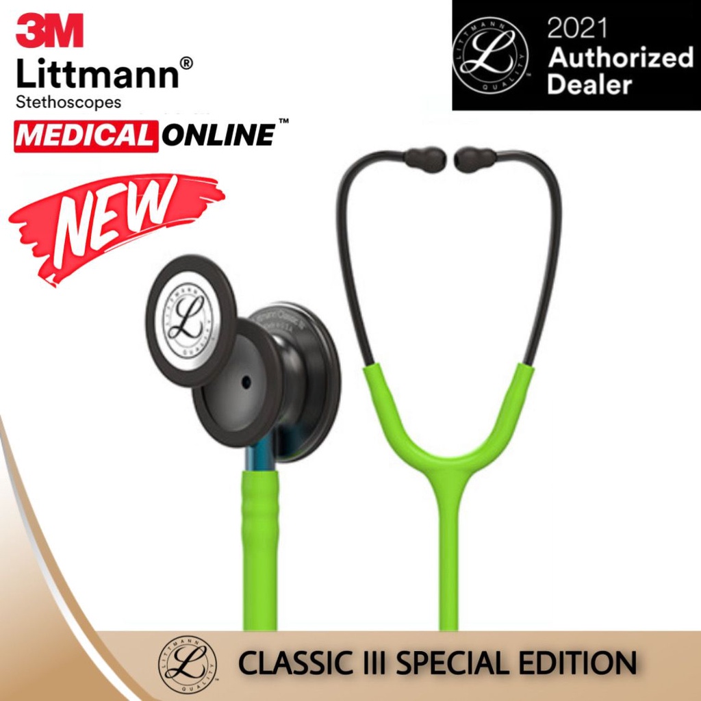 3M STETOSKOP LITTMANN CLASSIC III LIME SMOKE 5875 LIMITED EDITION MEDICAL ONLINE MEDICALONLINE