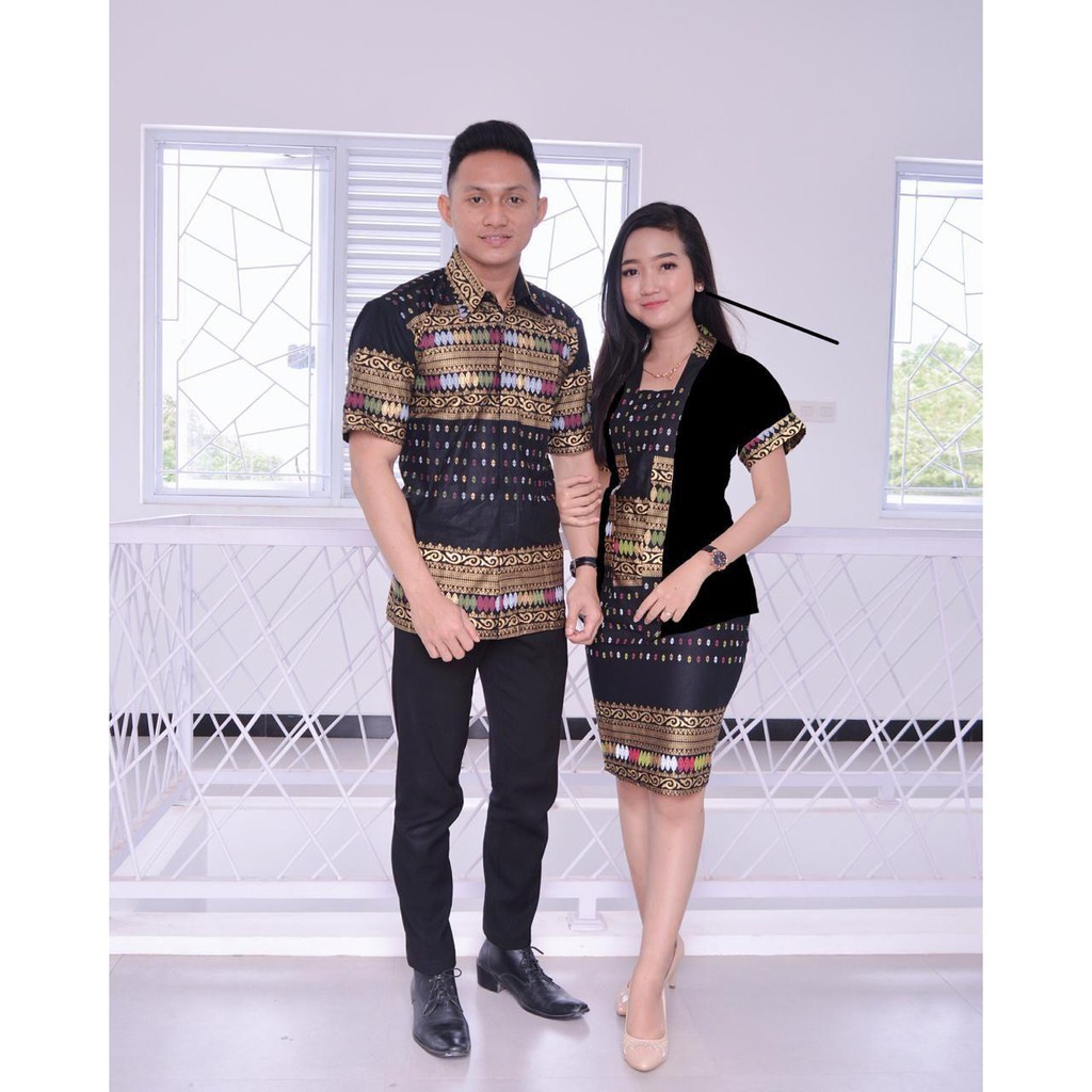 BATIK COUPLE RNB KEBAYA PENDEK ROK SPAN PENDEK ANJANI GOLD