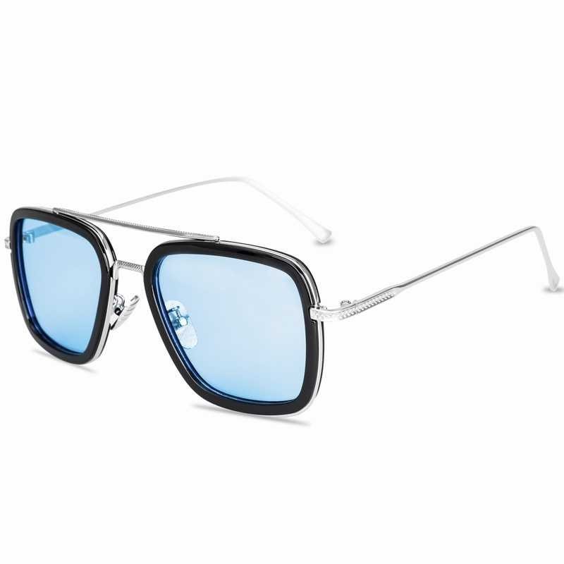 Bergaransi ! RBVTURAS Kacamata Tony Stark Steampunk HD Polarized Sunglasses - 66218
