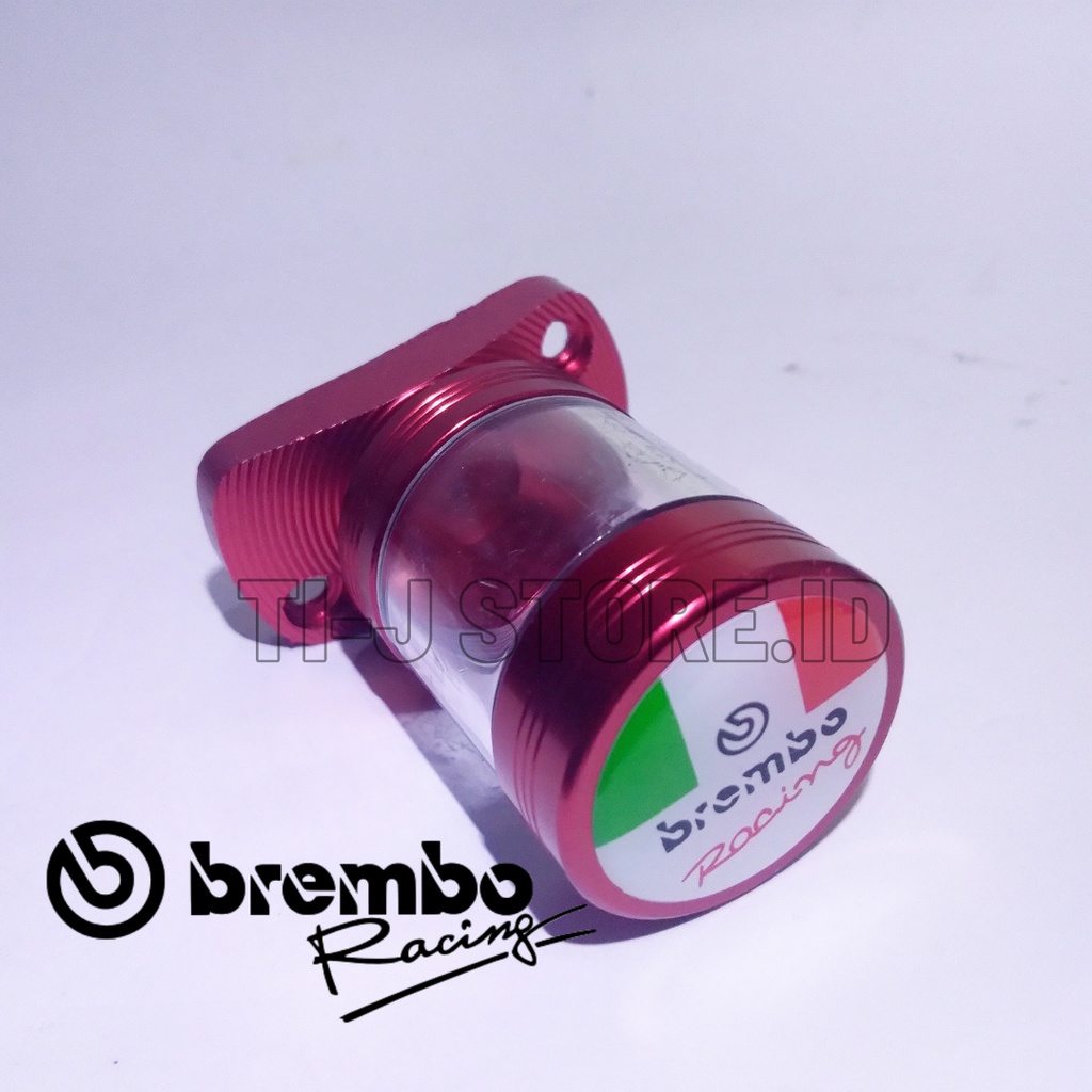 Tutup Minyak Master Rem Brembo Model Tabung Motor Honda Beat,Vario,Supra,Revo Logo Timbul