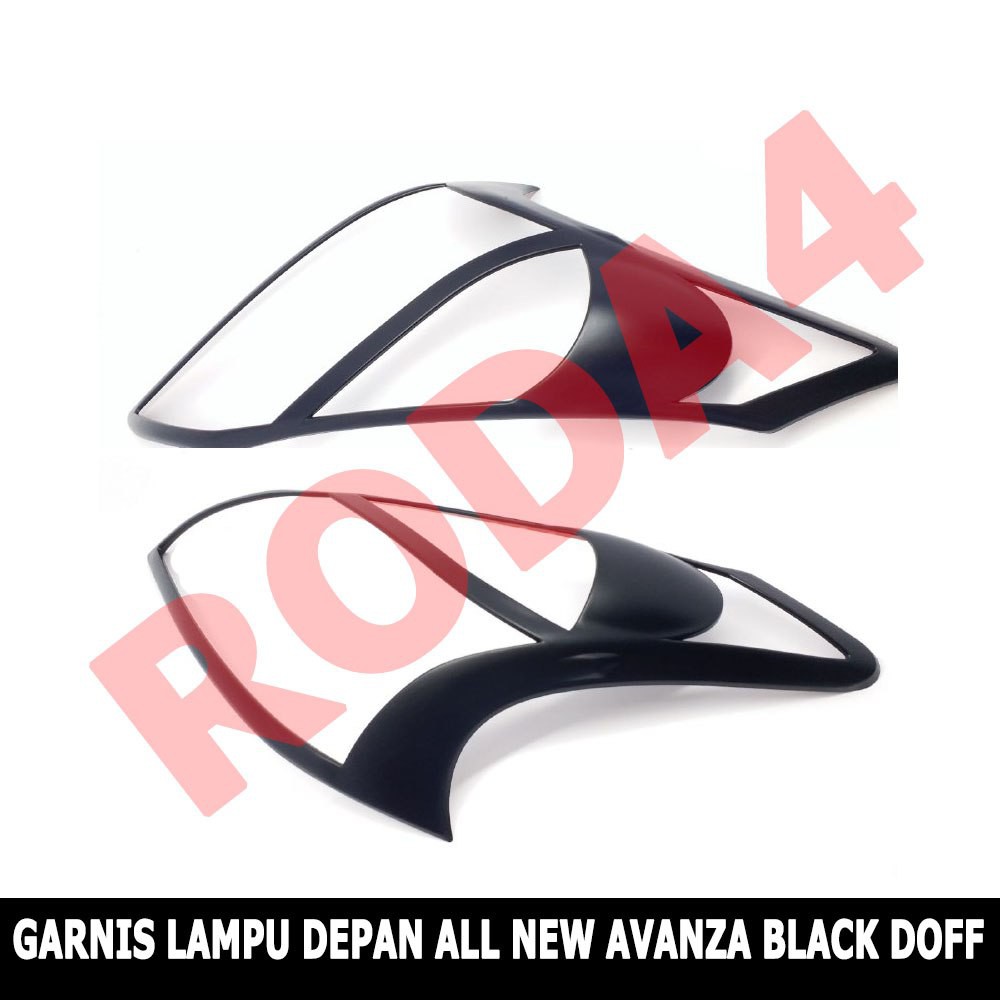 Garnish List Lampu Depan All New Avanza Hitam Doff