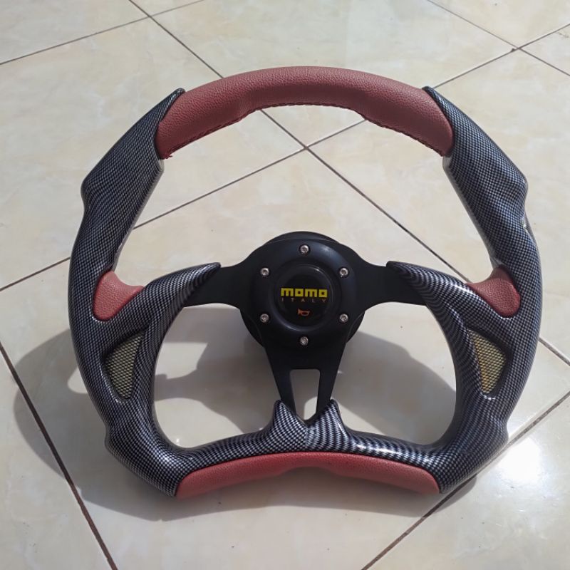 Stir mobil momo, variasi carbon original dapat bonus boskit.