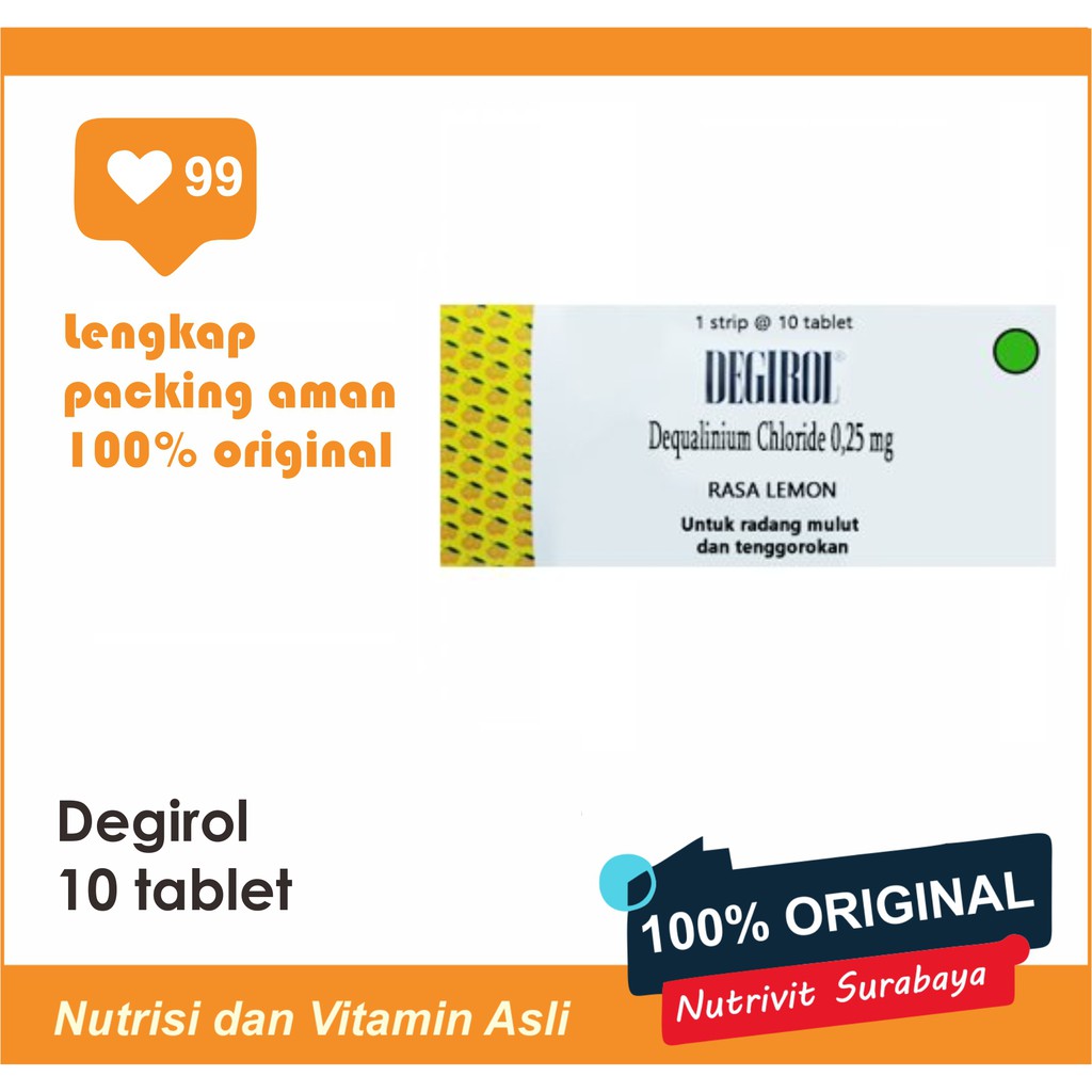 DEGIROL STRIP 10 tablet