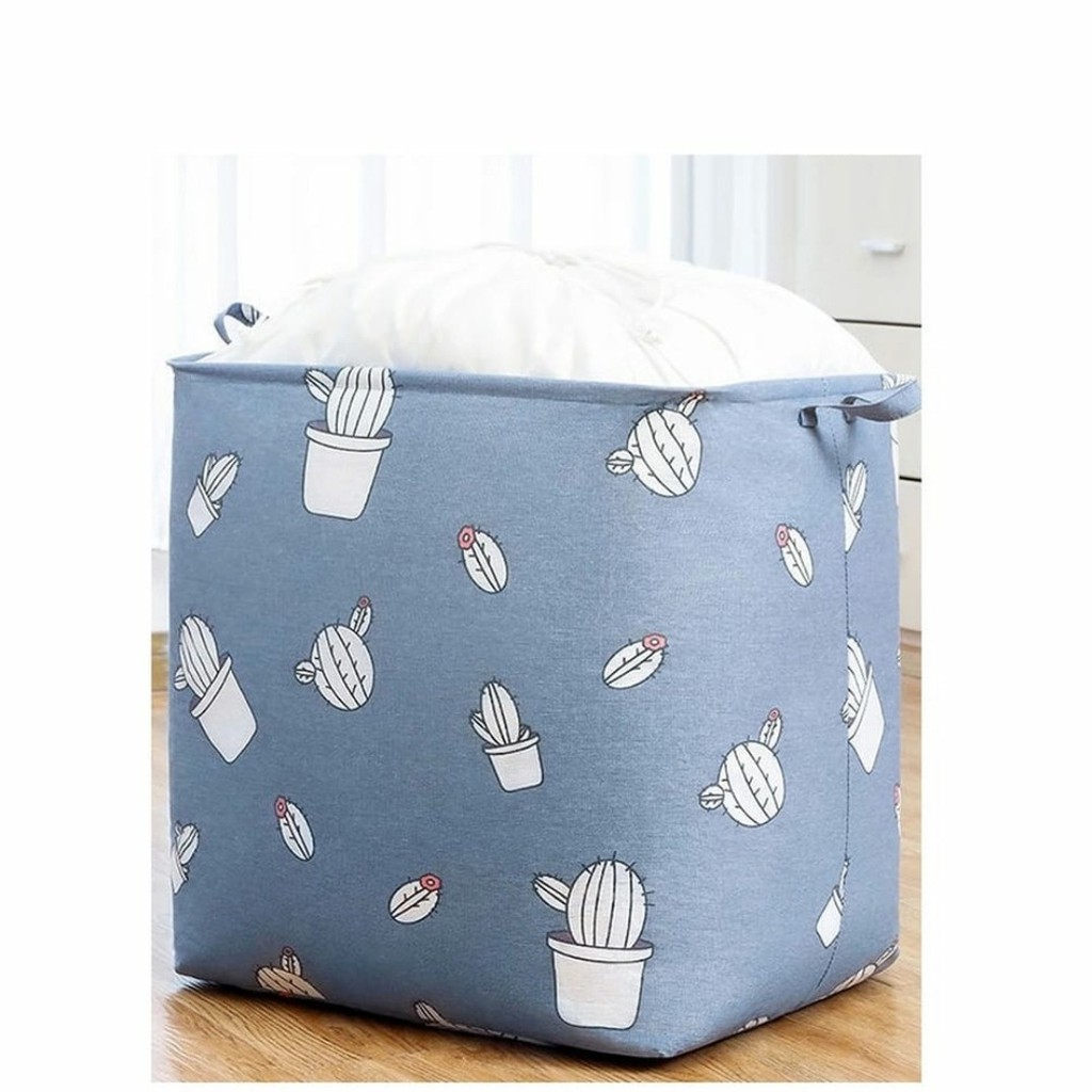 Tempat Penyimpanan Pakaian Selimut Mainan Dengan Kantong Serut / Clothing Storage Basket Jumbo