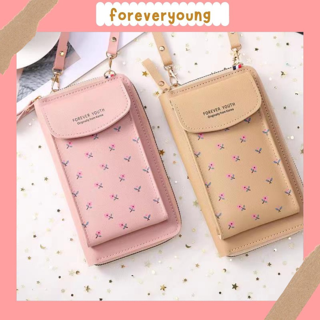 ( Fy ) Dompet Pocket Tempat Hp Wanita Tas Dompet Selempang Wanita Import Murah Real Pict