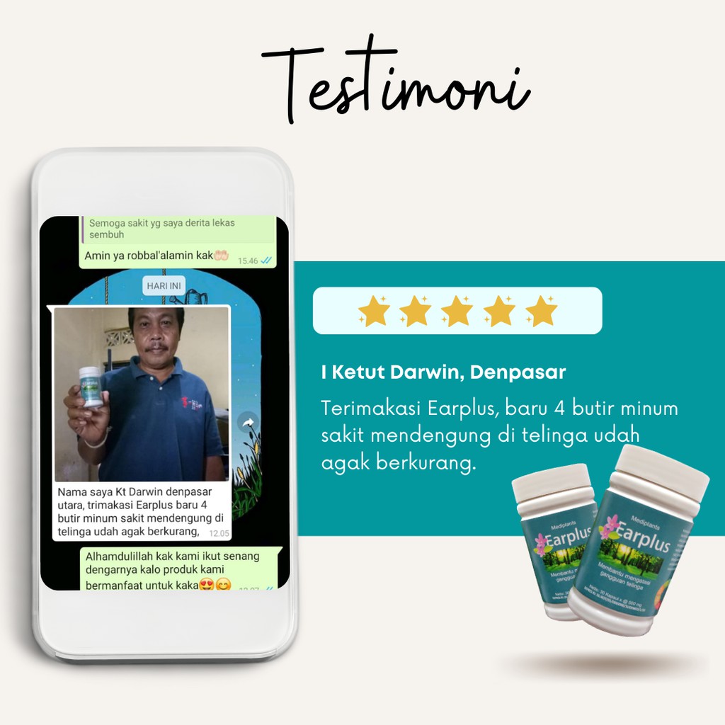 EARPLUS Obat Herbal Telinga Berdengung
