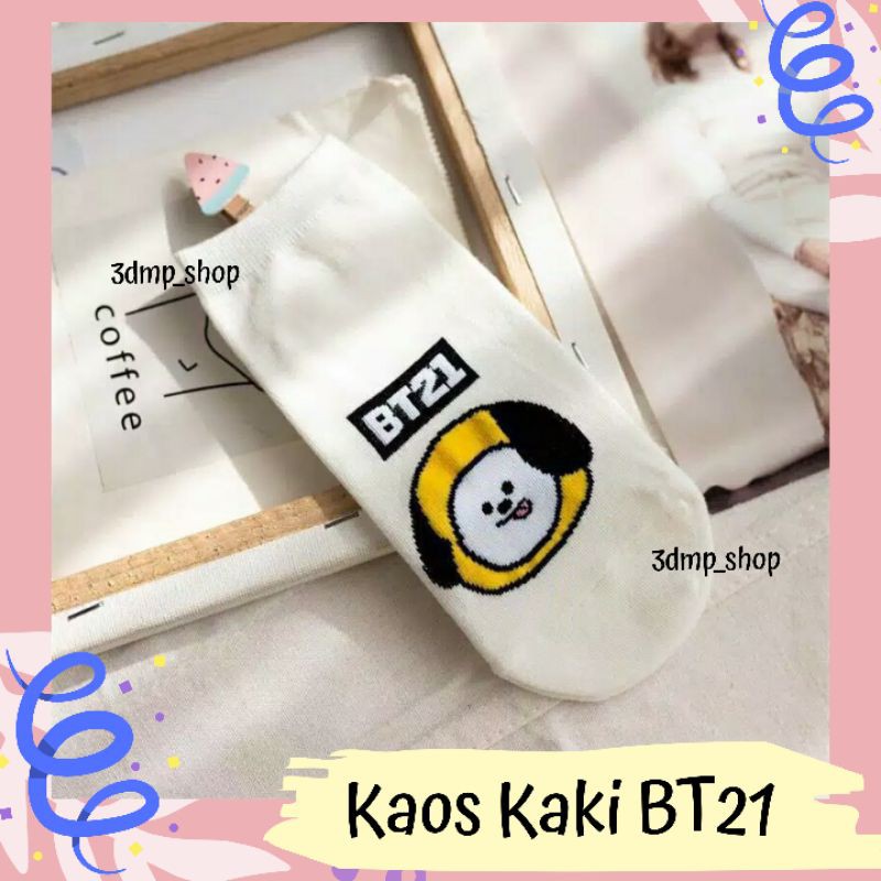 Kaos Kaki BT21 BTS KPOP Tata Koya Shooky Cooky Rj Chimmy