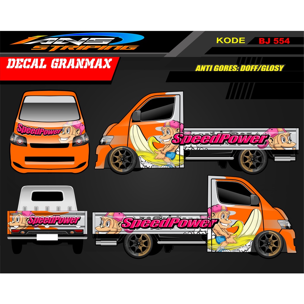 DECAL MOBIL GRANMAX PICK UP / STIKER GRANMAX / DECAL MOBIL PICK UP