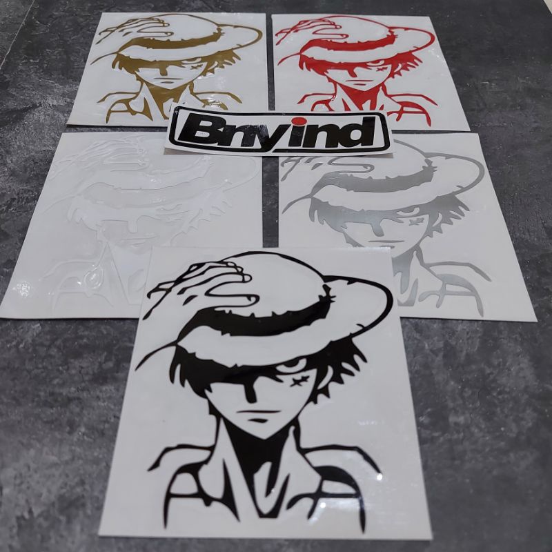 STICKER ONE PIECE TOPI CUTTING