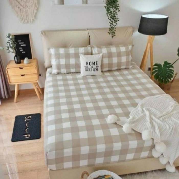 Sprei SPREI KATUN MINIMALIS UKURAN 90-200 - 90x200, Tinggi 20(S3Z5) Sprei Homemade Sprei Polos Sprei