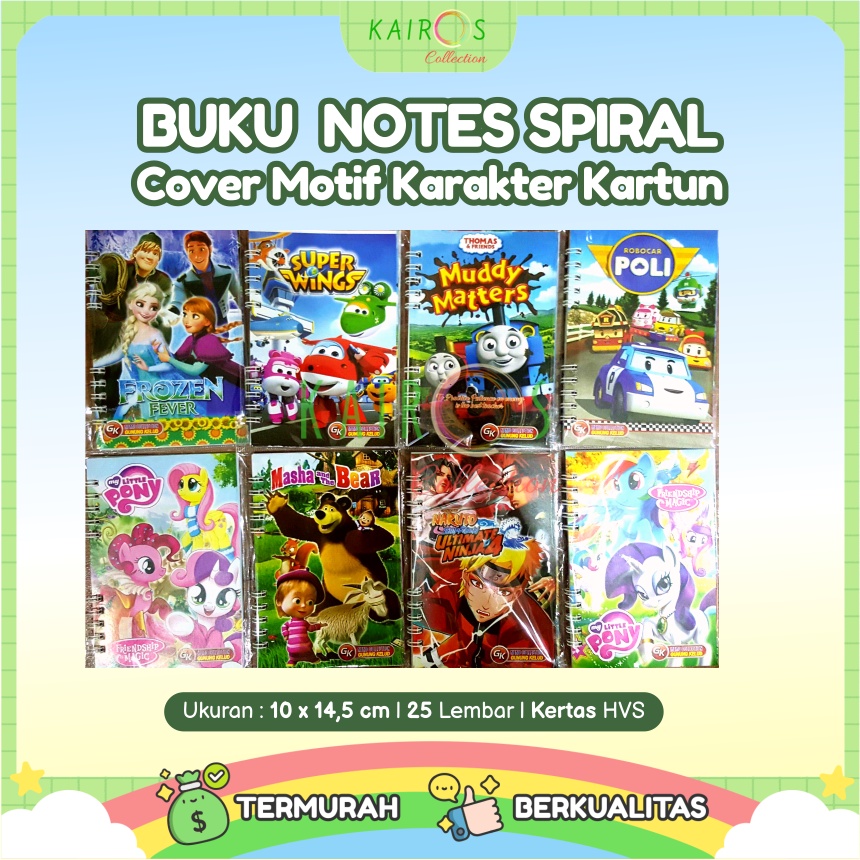 Buku Spiral Karakter Anak Buku Tulis Spiral Anak