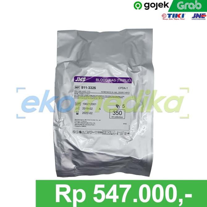 JMS Blood Bag Triple 350cc | Kantong Darah 350ml
