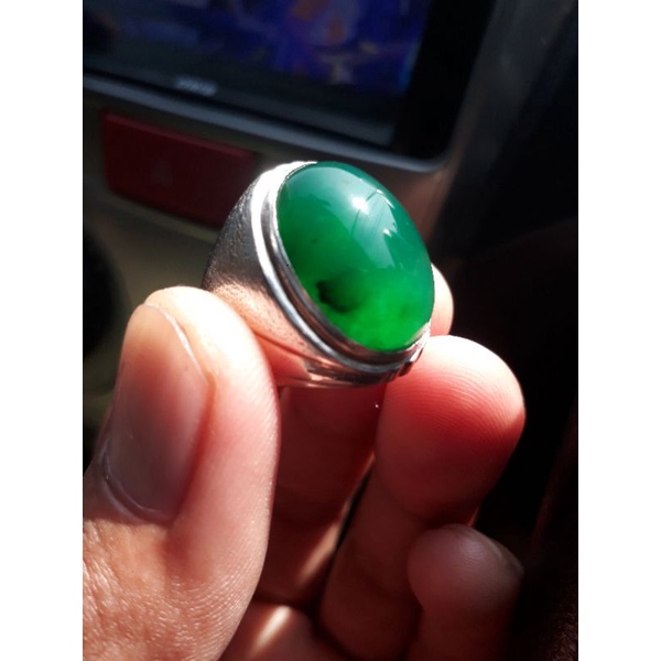 bacan hq kristal encer glowing ring perak