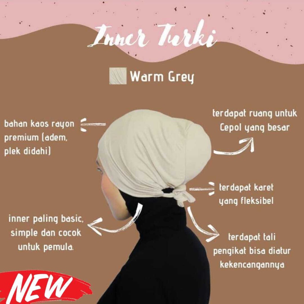 Ciput Tali Inner Basic Turki / Ciput Tali kaos Premium Wanita / Inner turki / ciput kaos wanita