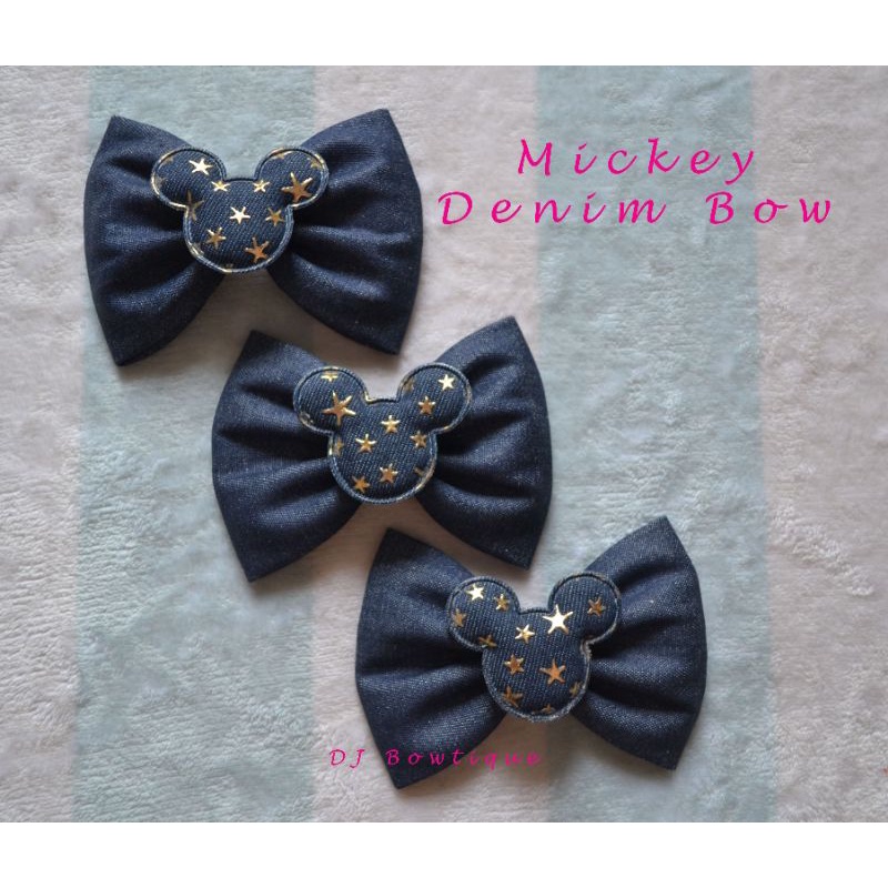 Jepit Mickey Denim