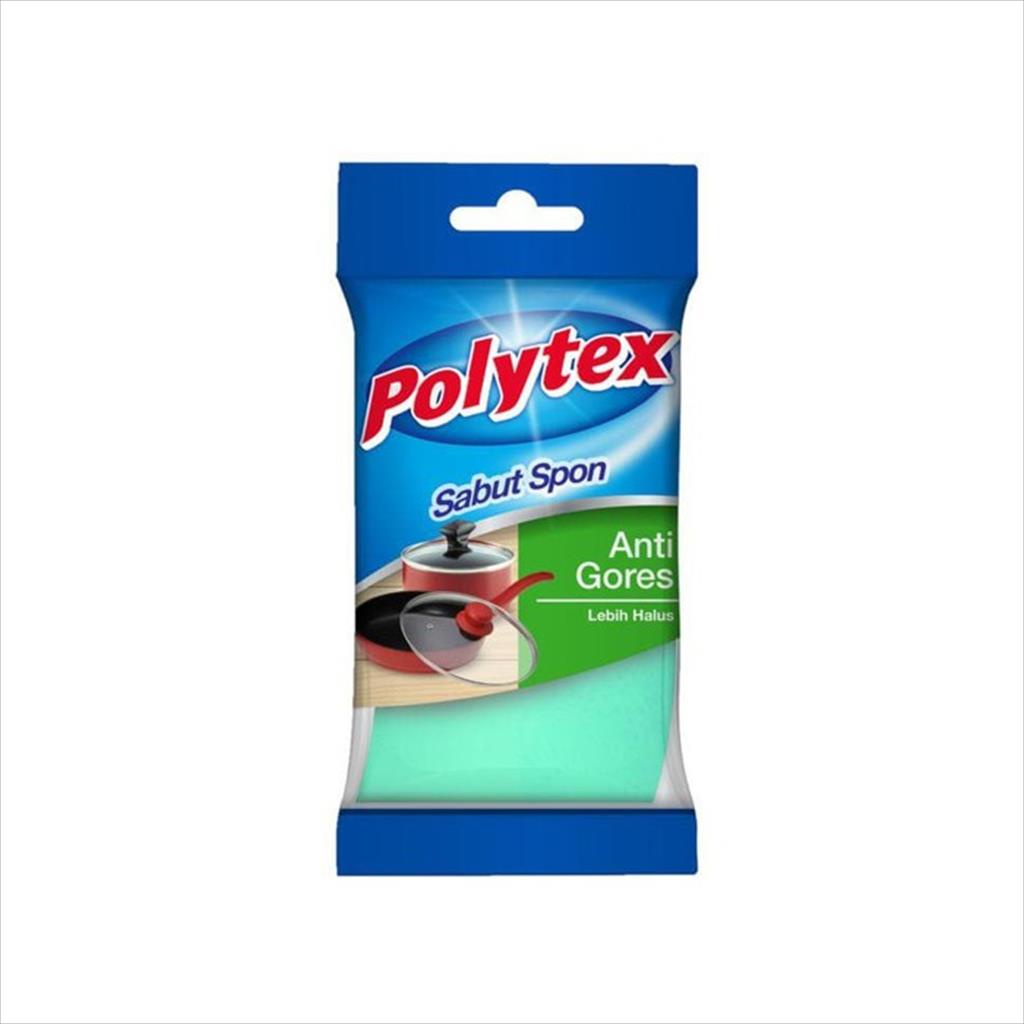 Polytex Sabut Spon Anti Gores - Spons Sponge Cuci Piring