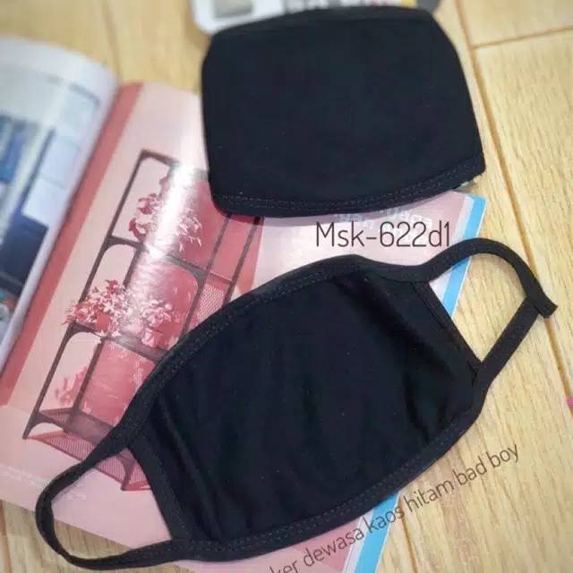 Masker Hitam kain ALA KPOP Korea IDOL K-POP Fashion Produk IMPORT dan Lokal Bisa dicuci Harga murah