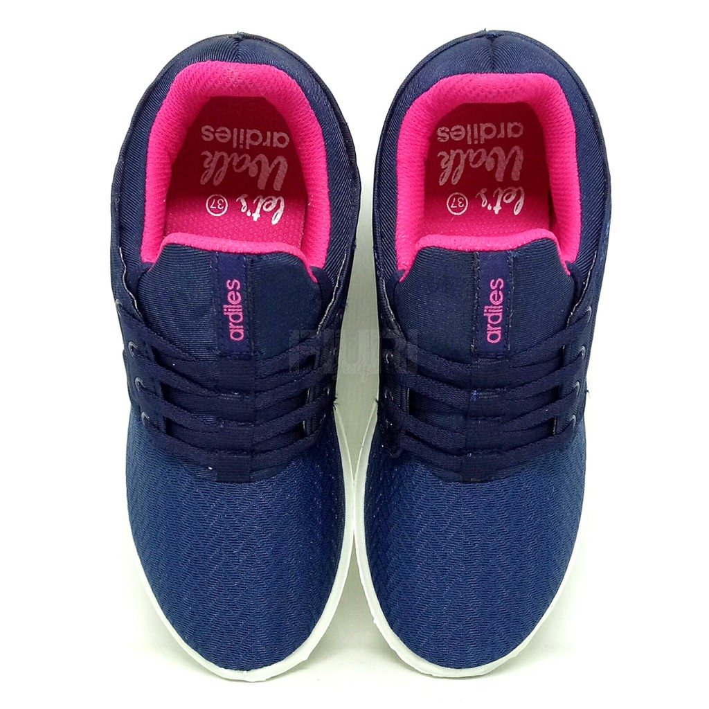 FIURI - ARDILES ORIGINAL - ZIMMA 37-40 NAVY PINK - SEPATU KETS WANITA - SEPATU SNEAKERS WANITA - SEPATU OLAHRAGA SPORT WANITA - SEPATU CASUAL - SEPATU JOGGING LARI FITNESS GYM SENAM WANITA - SEPATU ANAK PEREMPUAN CEWEK - SEPATU SEKOLAH BERTALI SD SMP SMA