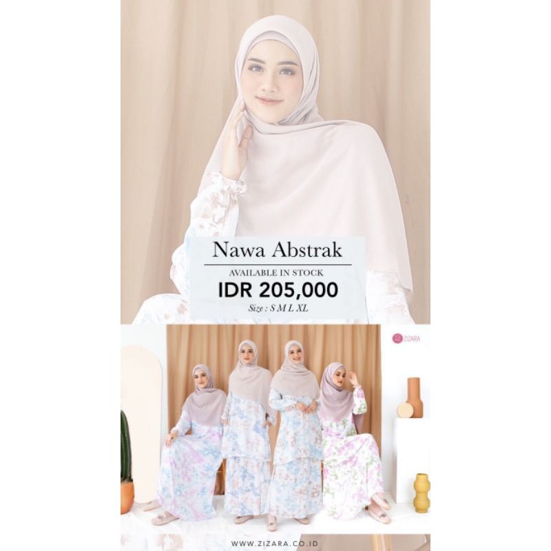 NAWA ABSTRAK ZIZARA / SET TUNIK ZIZARA