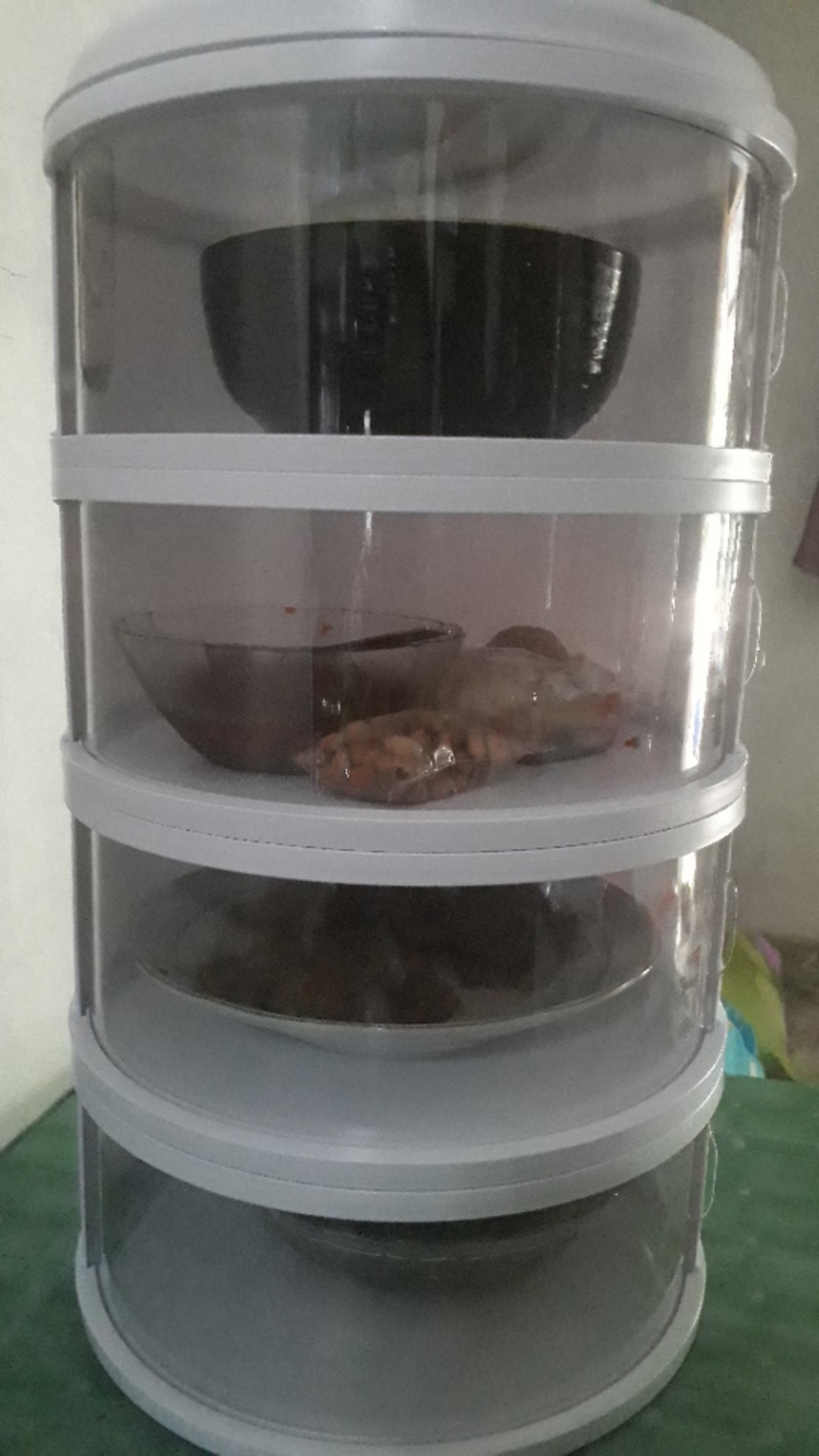 Ready Stock Food Storage 4 Susun Putih