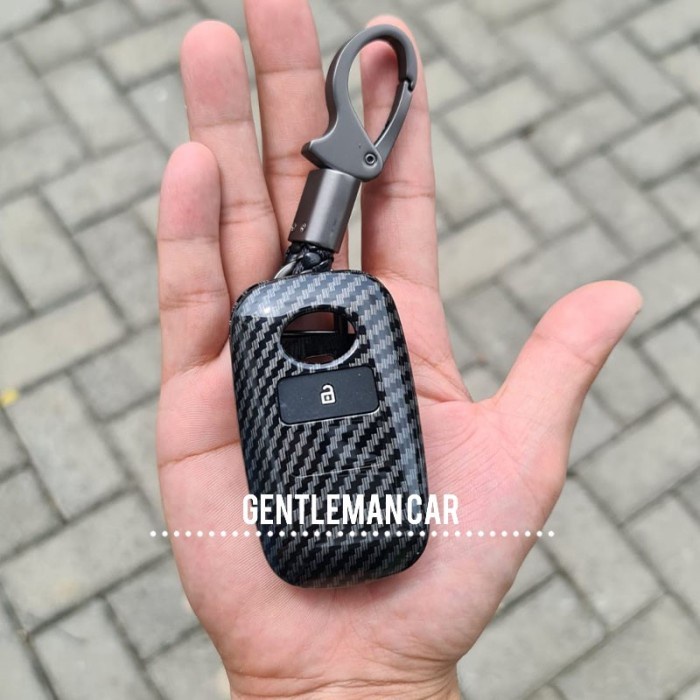 Cover Carbon Case Smart Key Casing Kunci Toyota All New Avanza Xenia Veloz Raize Rocky 2021 ++