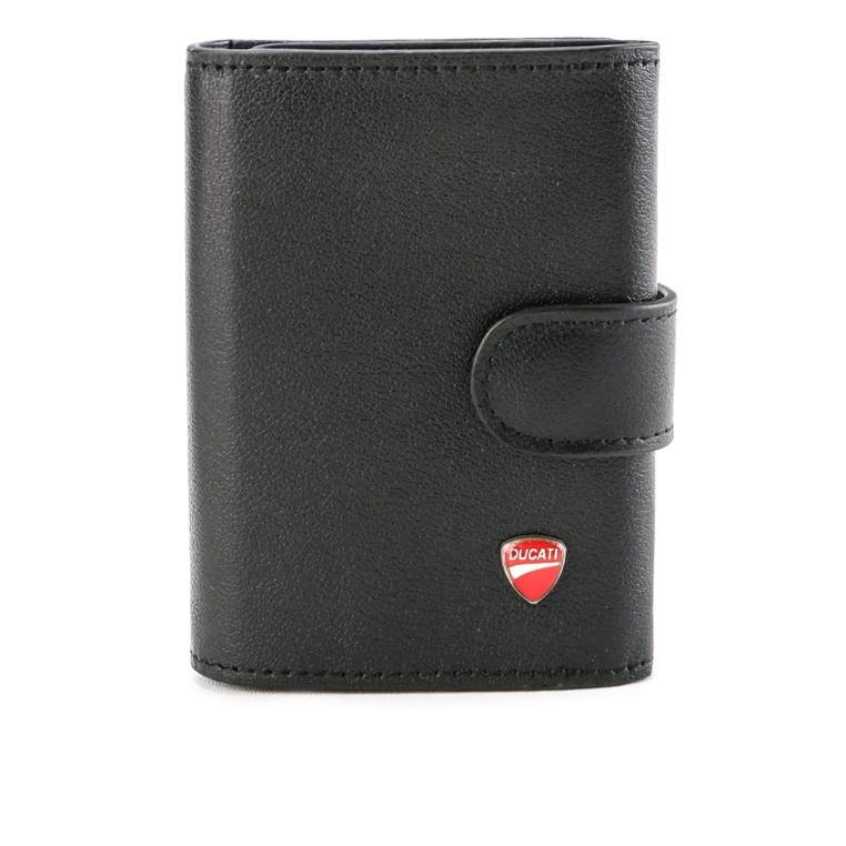 Ducati Dompet RFID Premium Pria Kulit Leather Dompet Lipat Kartu Kredit Short Wallet 2011401903BLA