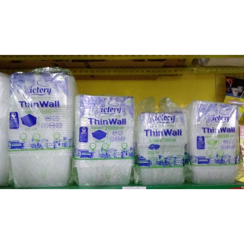 Thinwall 3000ml square