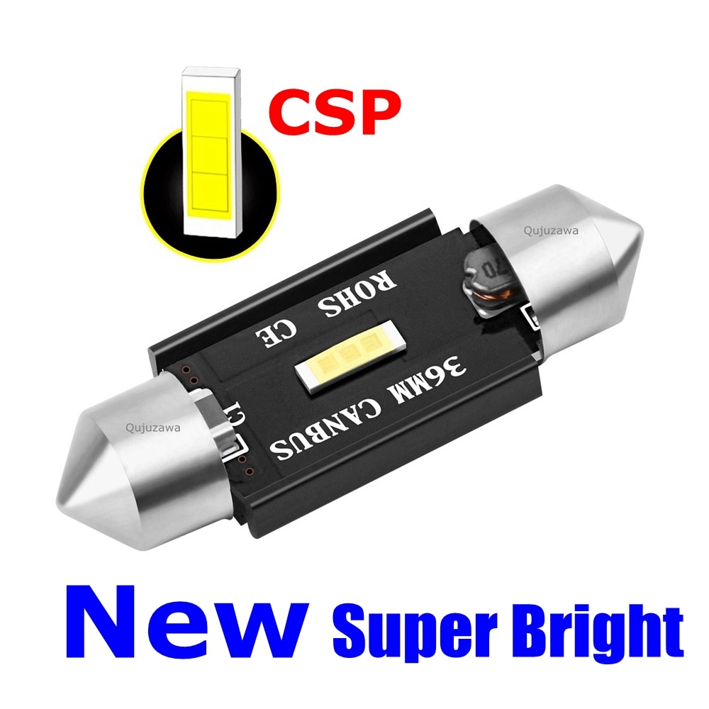 Menghiasi 31 Mm 36 Mm 39 Mm 41 Mm Super Terang CSP Bohlam LED C5W C10W Canbus Tidak Ada Kesalahan Interior Mobil Kubah Baca Lampu Pintu Otomatis Lampu